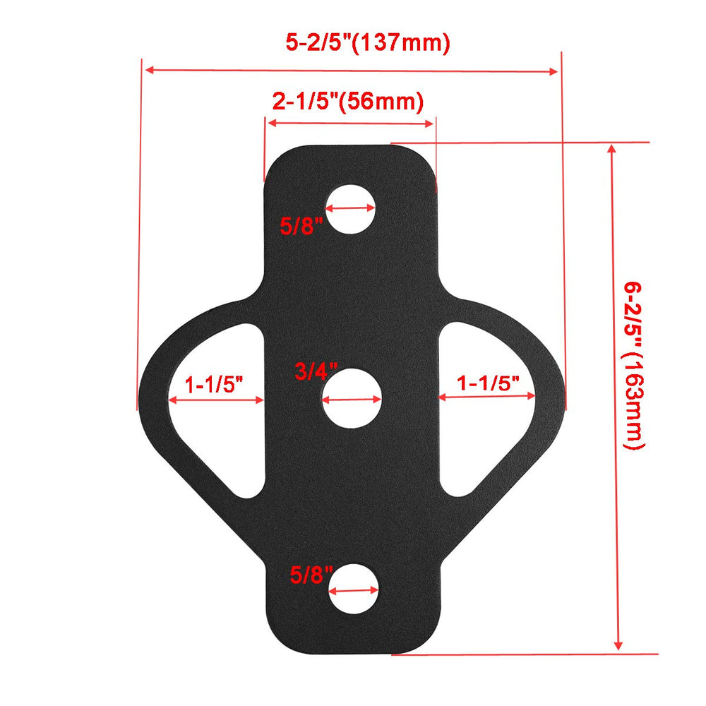 Close-up of KSWLOR hitch with durable powder-coated finish