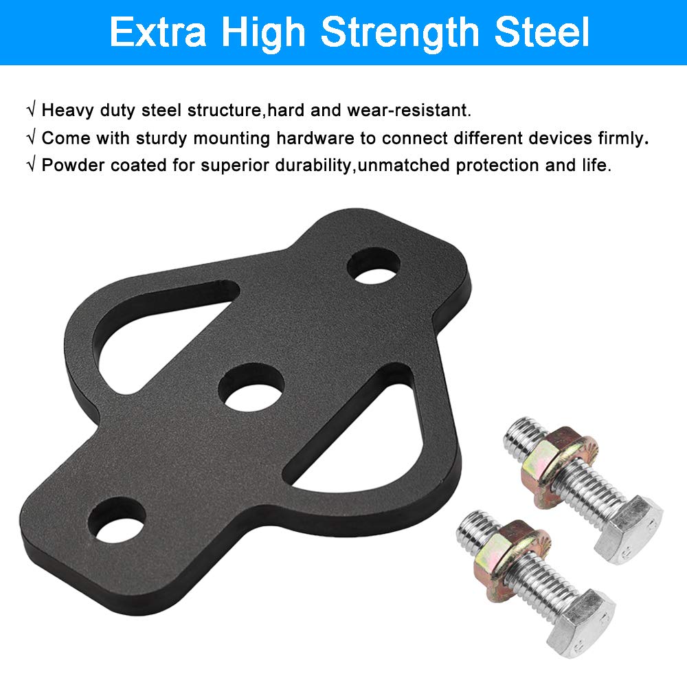 KSWLOR hitch being installed with included hardware, easy setup