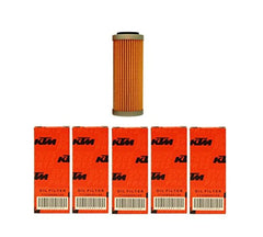KTM oil filter pack 5x compatibility, model-specific fitment for reliable maintenance