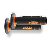 KTM Open End Dual Compound Grips—front view, durable on 22–28mm handlebars