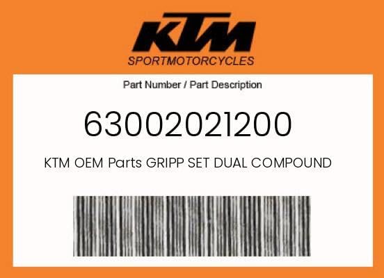 KTM Open End Dual Compound Grips packaged set ready for installation
