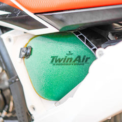 KTM Pre-Oiled Foam Air Filter packaging shows OEM quality