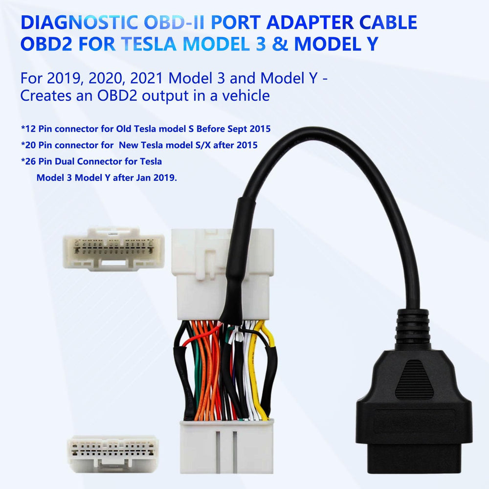KTTOOL OBDII adapter harness showing OEM compatibility for secure connections.