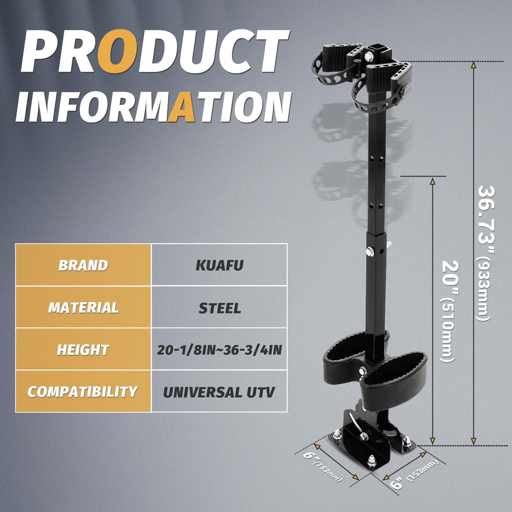 KUAFU gun rack cab-floor-mount demonstrates easy access from the driver’s seat.
