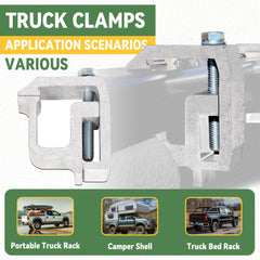 KUAFU mounting clamps universal-fit design suitable for multiple truck models