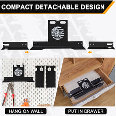 Kuaiben detachable 3-piece design storage shows compact, wall-hanging ready organization.