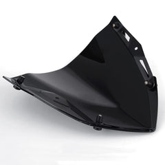 Kucehiup polycarbonate windscreen close-up emphasizing carbon steel mounting.