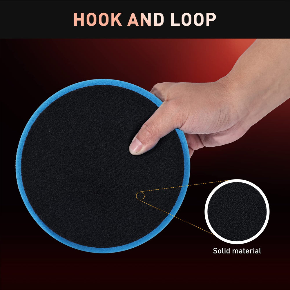 KUIMIT six-pad kit compatible with DA and rotary polishers.