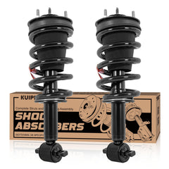 KUIPERAUTO front struts and coil-spring assembly close-up shows rugged build for Silverado/Sierra.