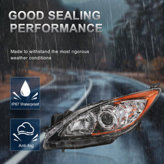 KUIPERAUTO chrome-housing headlights add a premium appearance and UV-resistant protection.