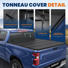 KUIPERAUTO heavy duty 14mm aluminum frame tonneau improves durability
