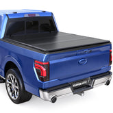 KUIPERAUTO Tri Hard tonneau folded for compact storage and easy access