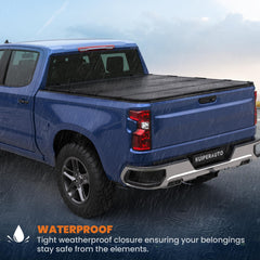 KUIPERAUTO two horizontal crossbars tonneau enhances security and stability