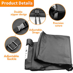 Kujunpao window storage bag secures to headrest with strap for secure mounting.