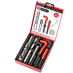 KUNGJUER metric thread repair kit for on-site damaged threads in metal.