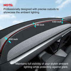 KUNIST dash mat custom fit for 2025 2026 Model Y.