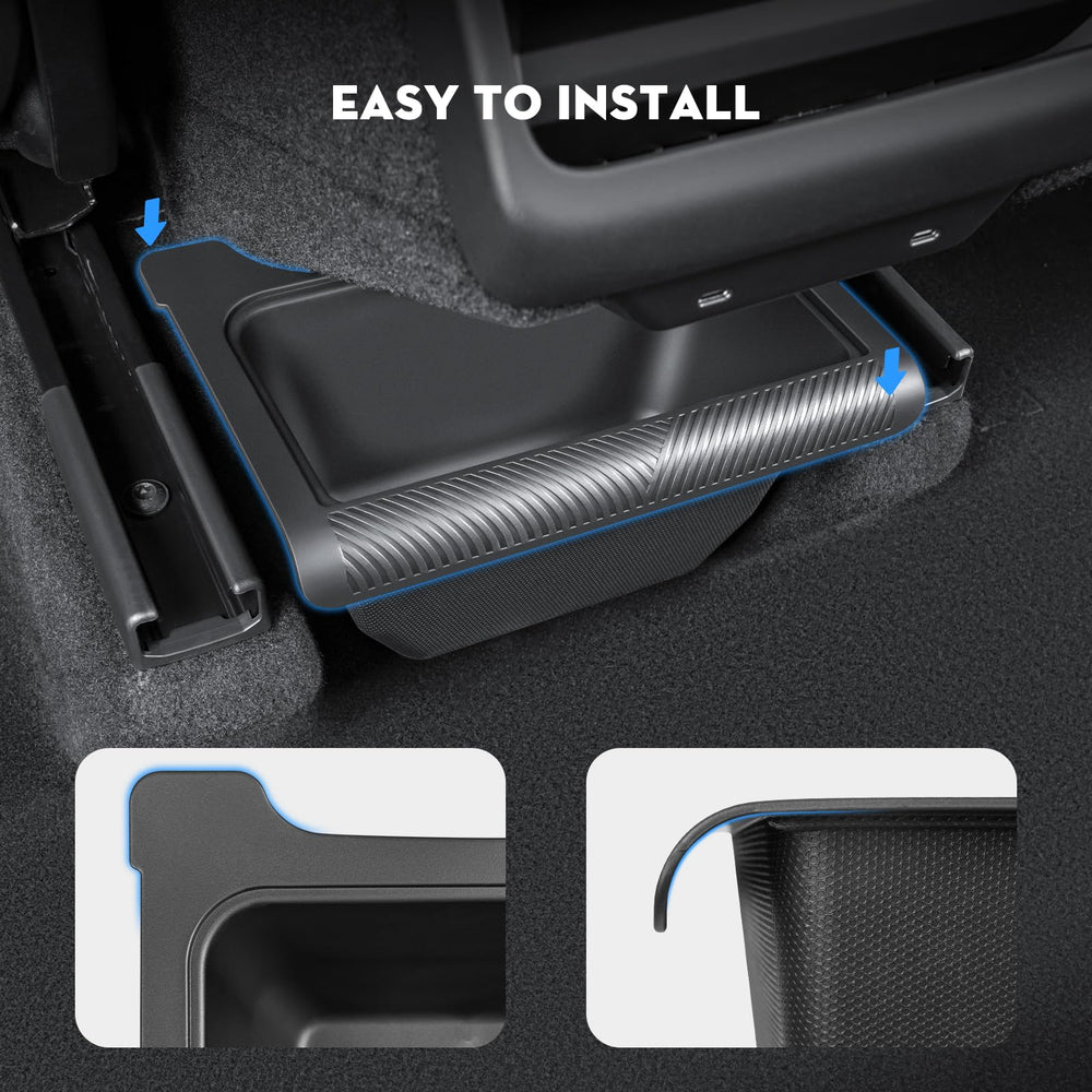KUNIST Juniper quick-install storage organizer fits Model Y without tools.