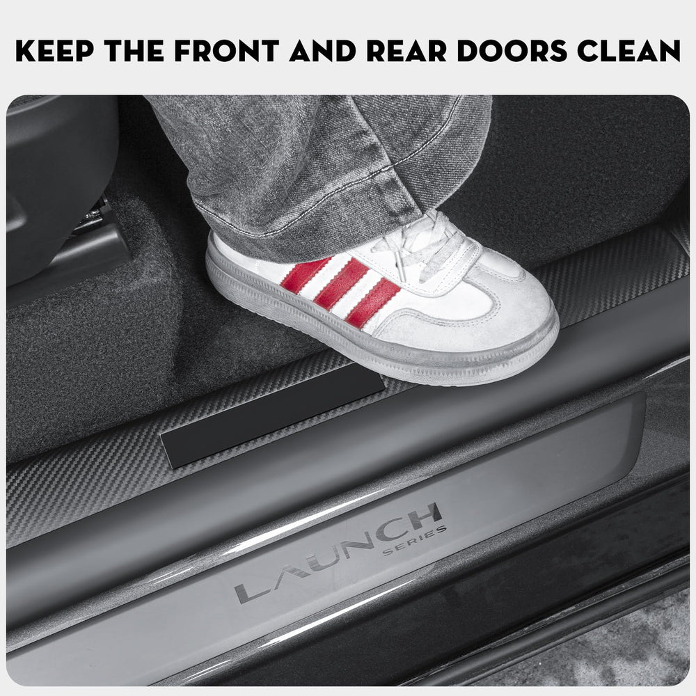 KUNIST Model Y Juniper door entry guard for A-pillars protects against kicks and scuffs