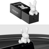 KUNIST Tesla Dog Mode Mini center screen ornament adds playful cabin detail