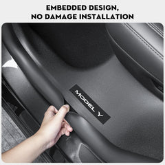 KUNIST door sill guard for Tesla Model Y Juniper protects right A-pillar entry