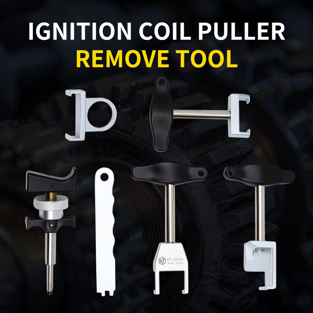 Kuntech long T-shaft coil puller designed for easy access under the hood.