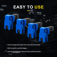 Kuntech smooth-edge clamp protects hose reinforcement during disconnect
