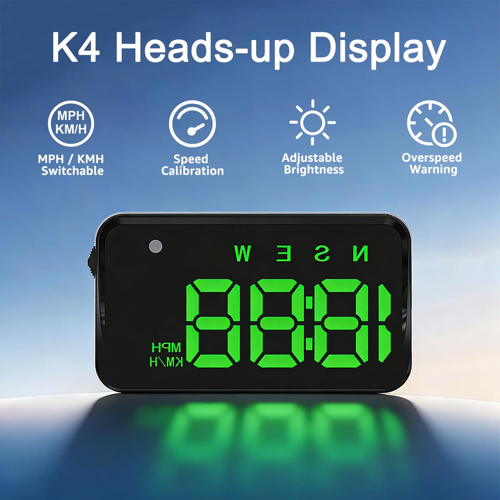 KUOWEIHUD speed readout shown clearly on large display