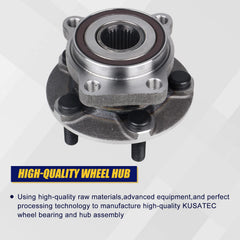 KUSATEC 513220 front hub close-up highlights corrosion-resistant coating for longevity.
