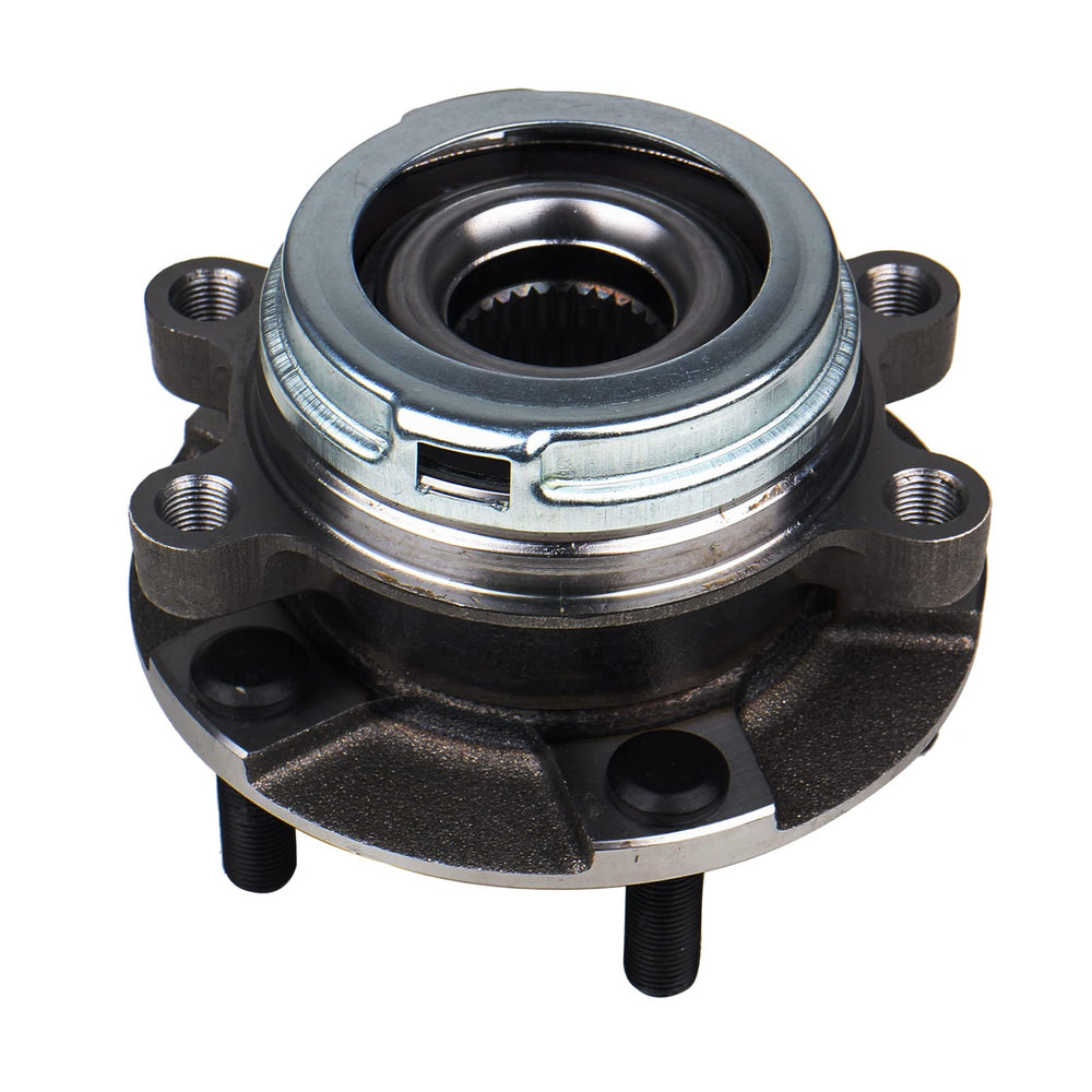 KUSATEC 513296 front wheel bearing and hub assembly for smooth steering and reduced play