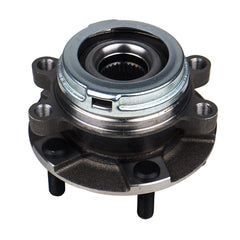 KUSATEC 513296 front wheel bearing and hub assembly for smooth steering and reduced play
