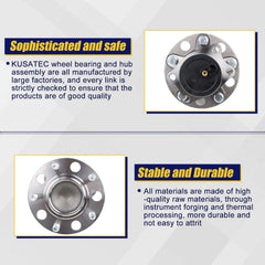 KUSATEC protective coating on hub bolts resists rust and corrosion.