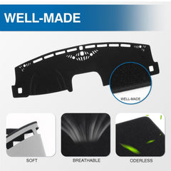 KUST dash cover blocks UV glare and protects the dash surface.