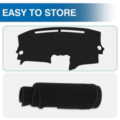 KUST dash cover uses recycled polyester for eco-conscious interior protection.