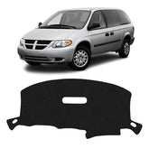 KUST dash cover for Dodge Caravan 2001-2007; non-slip protection for a tidy dashboard.