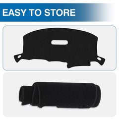 KUST foldable dash cover; easy storage when not in use.
