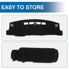 KUST dash cover folds compactly for storage when not in use.