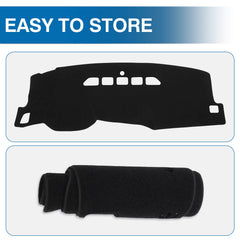 KUST dash-cover for two-glove-box dash compatibility and practical use.