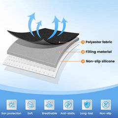 KUST dash protector highlighting anti-slip bottom and soft touch surface.