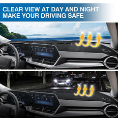 KUST polyester dash cover with folded storage option.