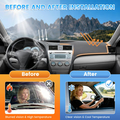 KUST dashboard mat folds for storage, rolls up when not in use.