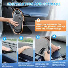 KUST dash cover for Toyota Camry, protects against wear and existing scratches.