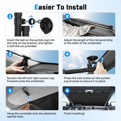 KUST suction cups enable tool free, quick installation