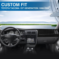 KUST dash cover silicone backing grips the dash for secure placement.