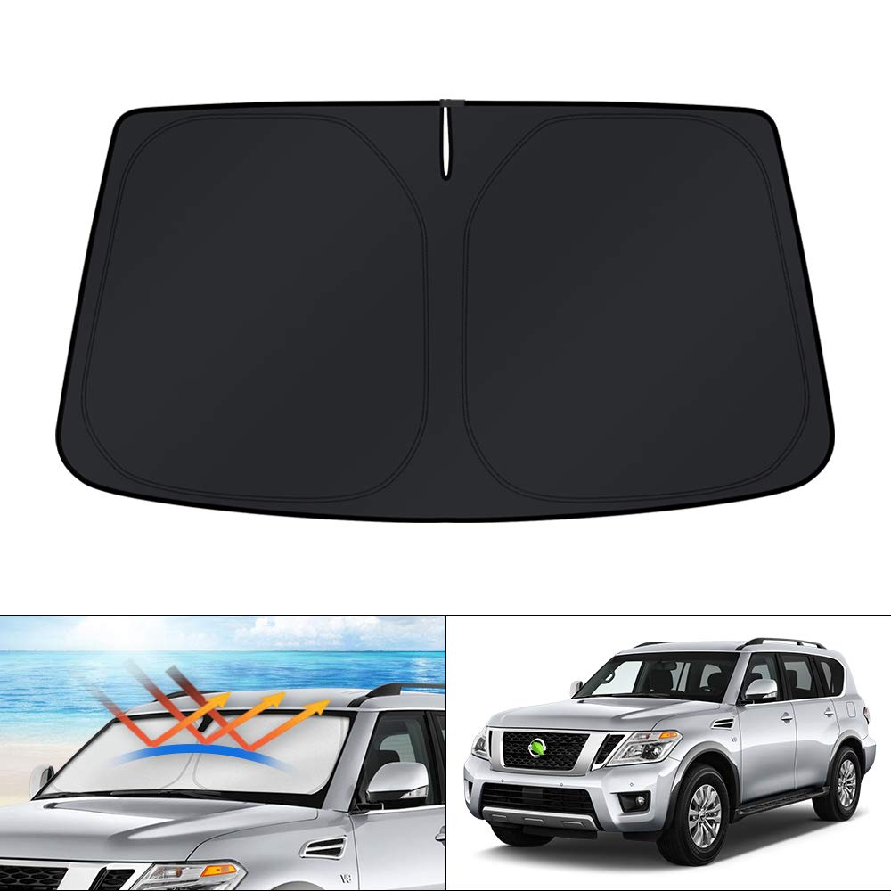 KUST windshield shade for Armada provides a perfect fit and UV protection.