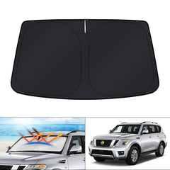 KUST windshield shade for Armada provides a perfect fit and UV protection.