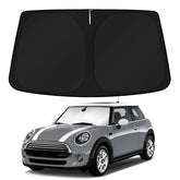KUST windshield shade on BMW Mini F55 provides full coverage and sun protection