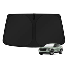 KUST windshield shade for Chevy Trax fits precisely and reduces sun glare.