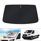 KUST windshield shade for Ford Transit with full coverage and precise fit