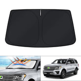 KUST windshield shade on Ford Expedition delivering full coverage and UV protection
