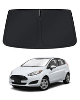 KUST windshield shade for Ford Fiesta blocks sun to keep interior cooler